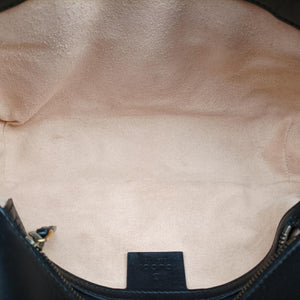Pre-owned Gucci GG Marmont Black Leather 443497 shoulderbag | stylenewstar