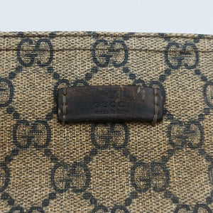 Vintage Gucci GG Plus GG Supreme Beige×Navy PVC coated canvas×Leather 201446 shoulderbag | stylenewstar