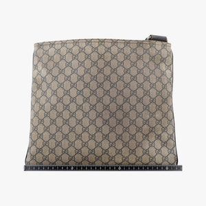 Vintage Gucci GG Plus GG Supreme Beige×Navy PVC coated canvas×Leather 201446 shoulderbag | stylenewstar