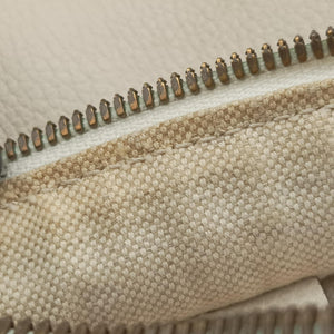 Pre-owned Gucci Print White Leather 527792 bum bag/waist bag | stylenewstar