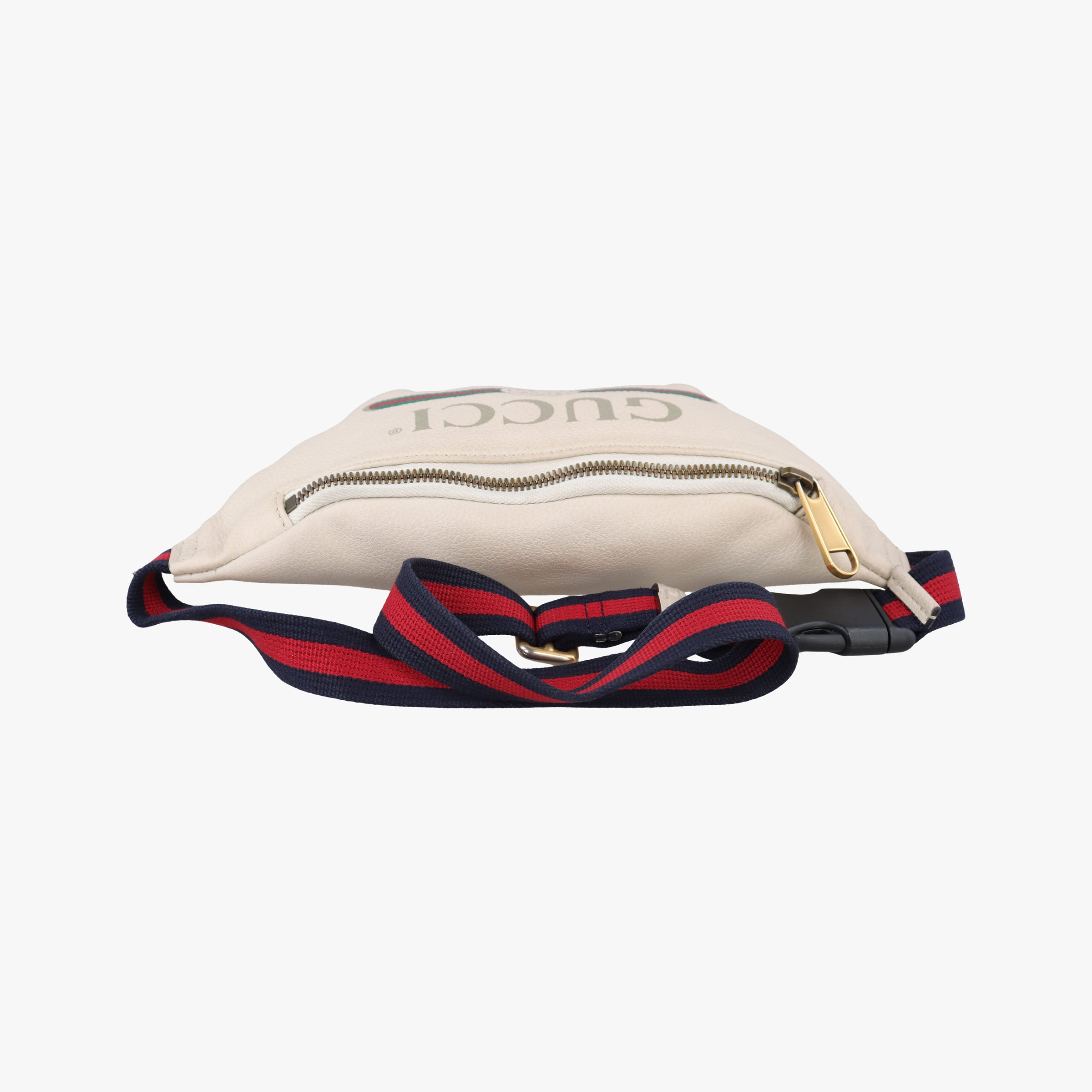 Pre-owned Gucci Print White Leather 527792 bum bag/waist bag | stylenewstar