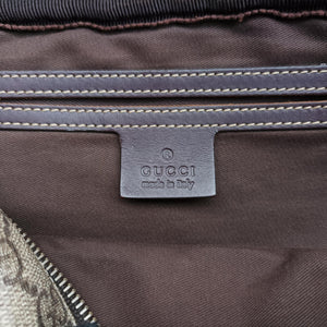 Pre-owned Gucci GG Imprime Messenger Brown PVC coated canvas×leather 201448 shoulderbag | stylenewstar