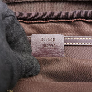 Pre-owned Gucci GG Imprime Messenger Brown PVC coated canvas×leather 201448 shoulderbag | stylenewstar