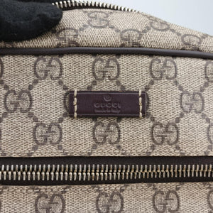 Pre-owned Gucci GG Imprime Messenger Brown PVC coated canvas×leather 201448 shoulderbag | stylenewstar