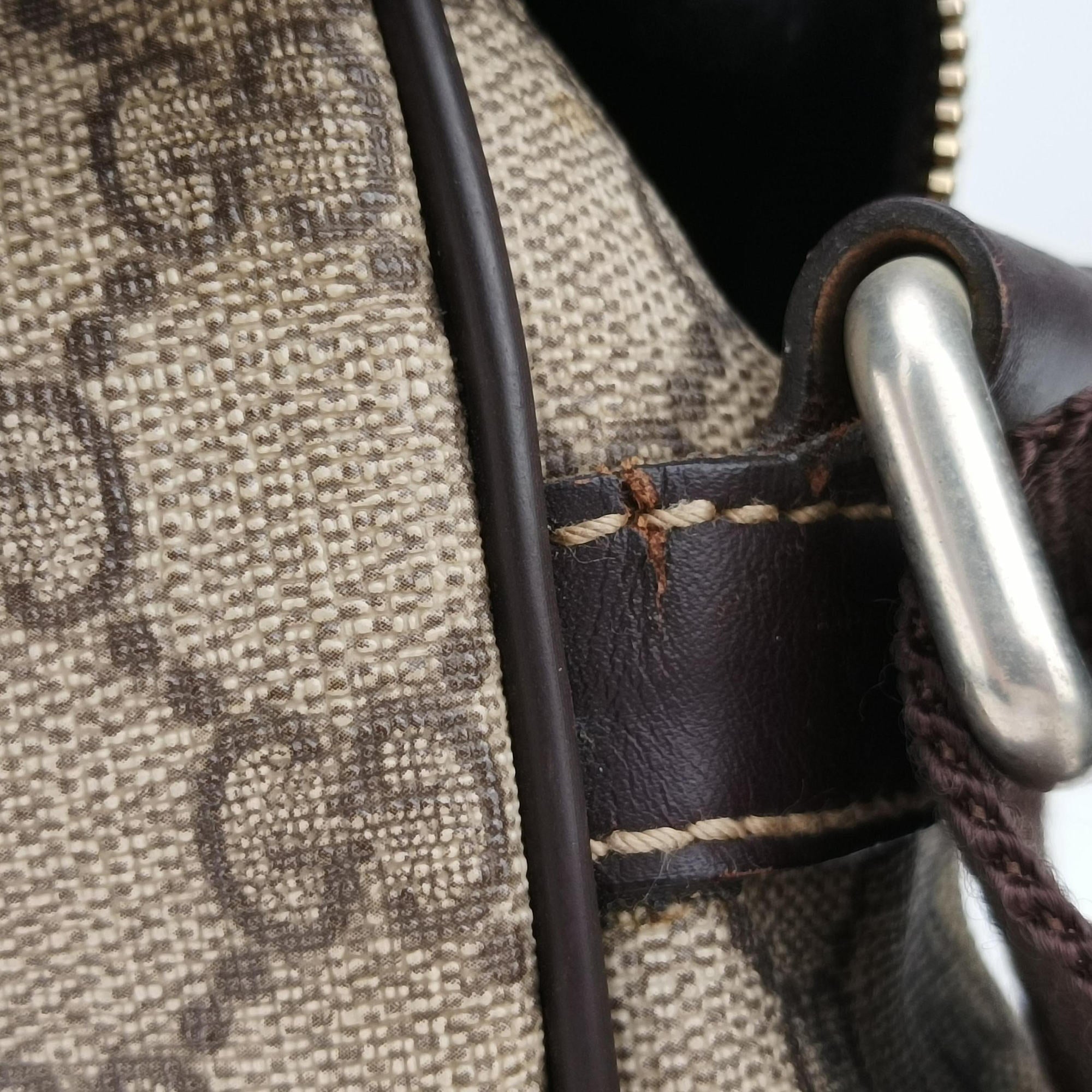 Pre-owned Gucci GG Imprime Messenger Brown PVC coated canvas×leather 201448 shoulderbag | stylenewstar