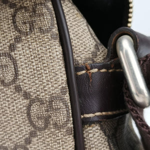 Pre-owned Gucci GG Imprime Messenger Brown PVC coated canvas×leather 201448 shoulderbag | stylenewstar