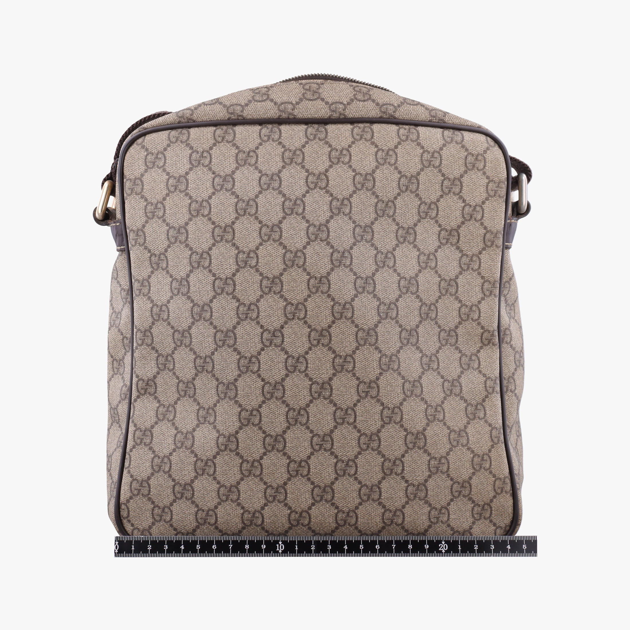 Pre-owned Gucci GG Imprime Messenger Brown PVC coated canvas×leather 201448 shoulderbag | stylenewstar