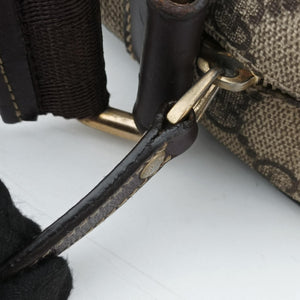 Pre-owned Gucci GG Imprime Messenger Brown PVC coated canvas×leather 201448 shoulderbag | stylenewstar