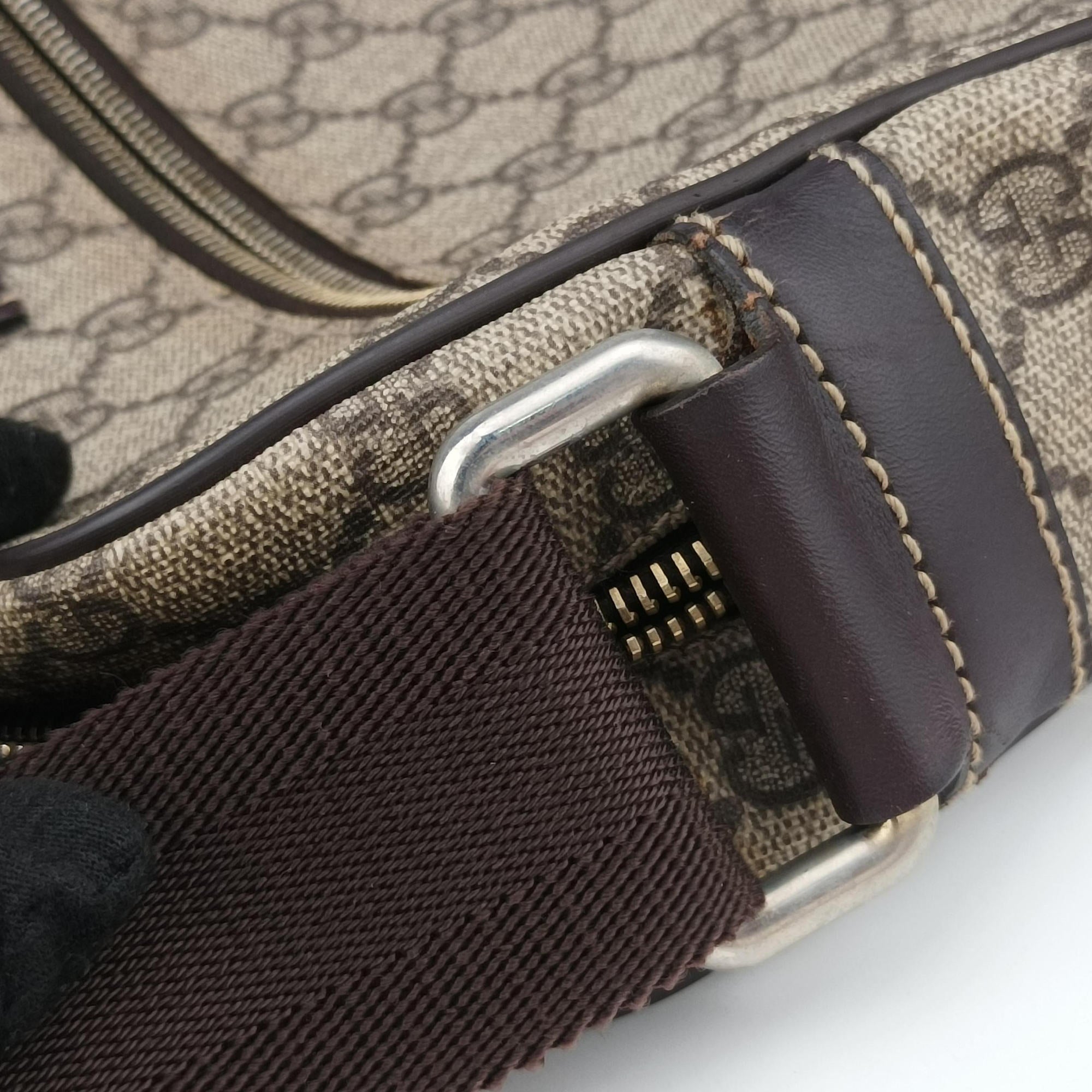 Pre-owned Gucci GG Imprime Messenger Brown PVC coated canvas×leather 201448 shoulderbag | stylenewstar