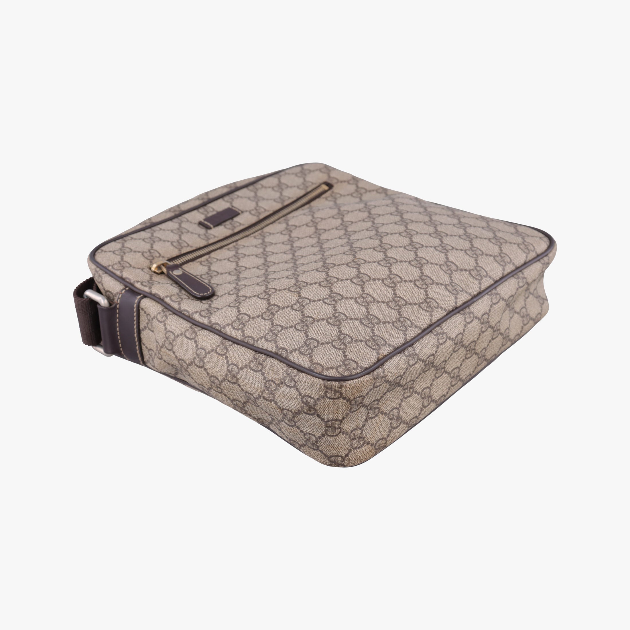 Pre-owned Gucci GG Imprime Messenger Brown PVC coated canvas×leather 201448 shoulderbag | stylenewstar