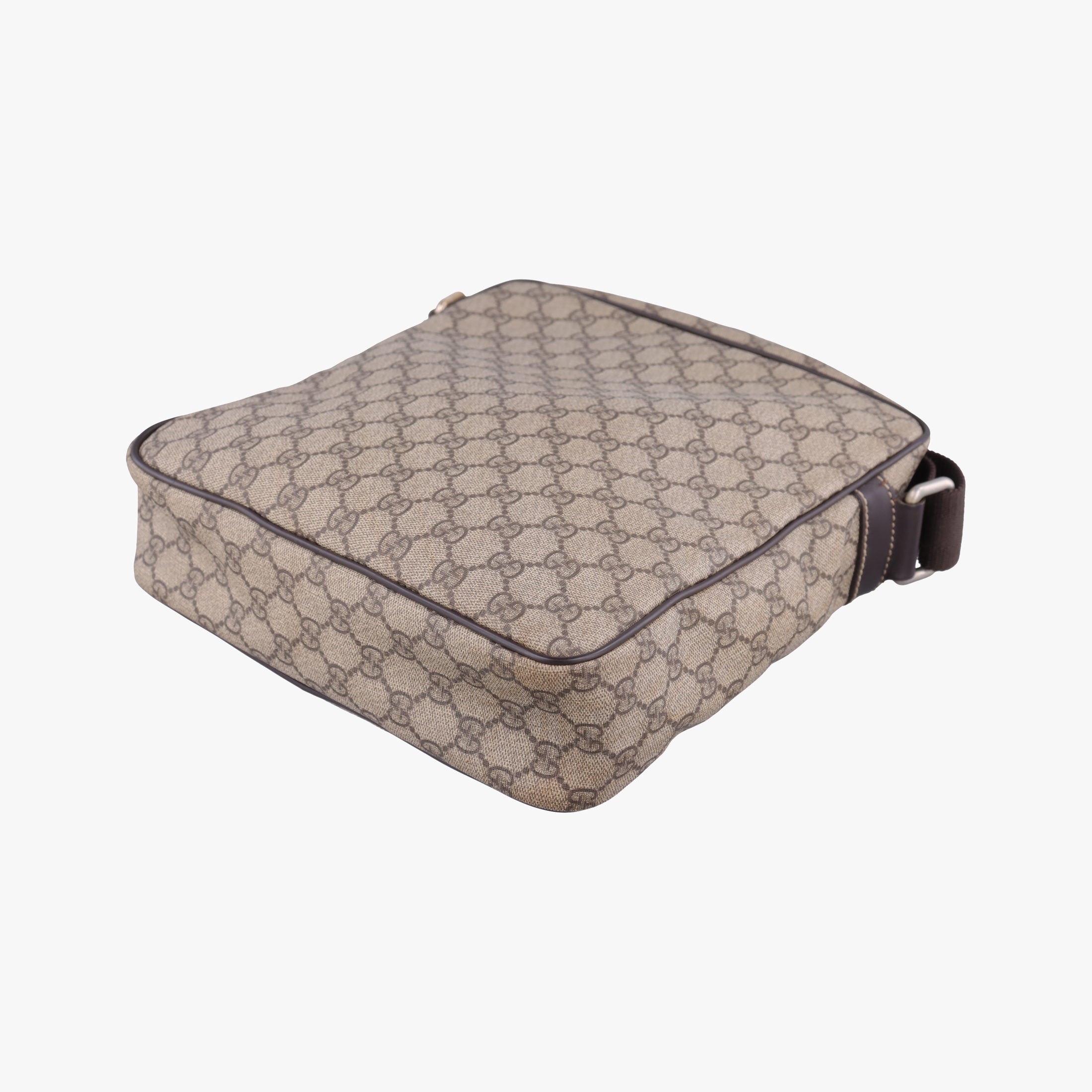 Pre-owned Gucci GG Imprime Messenger Brown PVC coated canvas×leather 201448 shoulderbag | stylenewstar