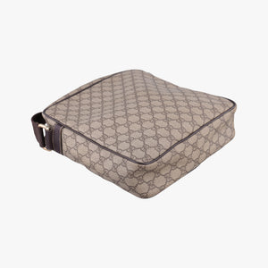 Pre-owned Gucci GG Imprime Messenger Brown PVC coated canvas×leather 201448 shoulderbag | stylenewstar