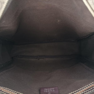 Pre-owned Gucci GG Imprime Messenger Brown PVC coated canvas×leather 201448 shoulderbag | stylenewstar