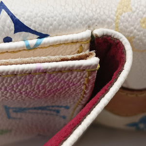 Pre-owned Louis Vuitton Petit NOe white Monogram Multicolor M42229 shoulderbag | stylenewstar