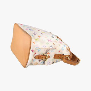 Pre-owned Louis Vuitton Petit NOe white Monogram Multicolor M42229 shoulderbag | stylenewstar