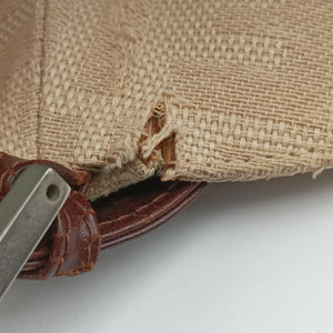 Pre-owned Fendi Mamma Baguette Beige × Brown canvas×leather 091611 shoulderbag | stylenewstar