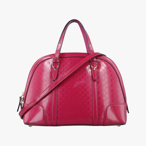 Pre-owned Gucci Microguccissima Rose Patent Leather 309617 shoulderbag | stylenewstar
