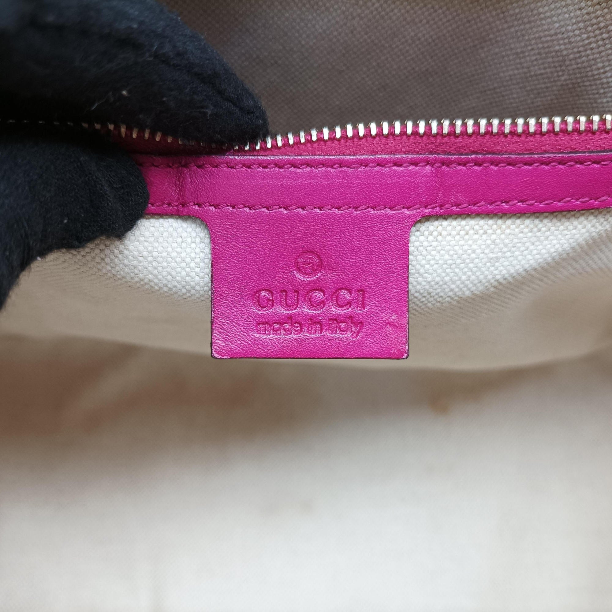 Pre-owned Gucci Microguccissima Rose Patent Leather 309617 shoulderbag | stylenewstar