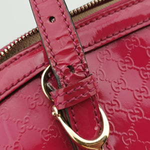 Pre-owned Gucci Microguccissima Rose Patent Leather 309617 shoulderbag | stylenewstar