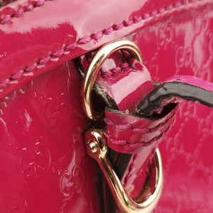 Pre-owned Gucci Microguccissima Rose Patent Leather 309617 shoulderbag | stylenewstar