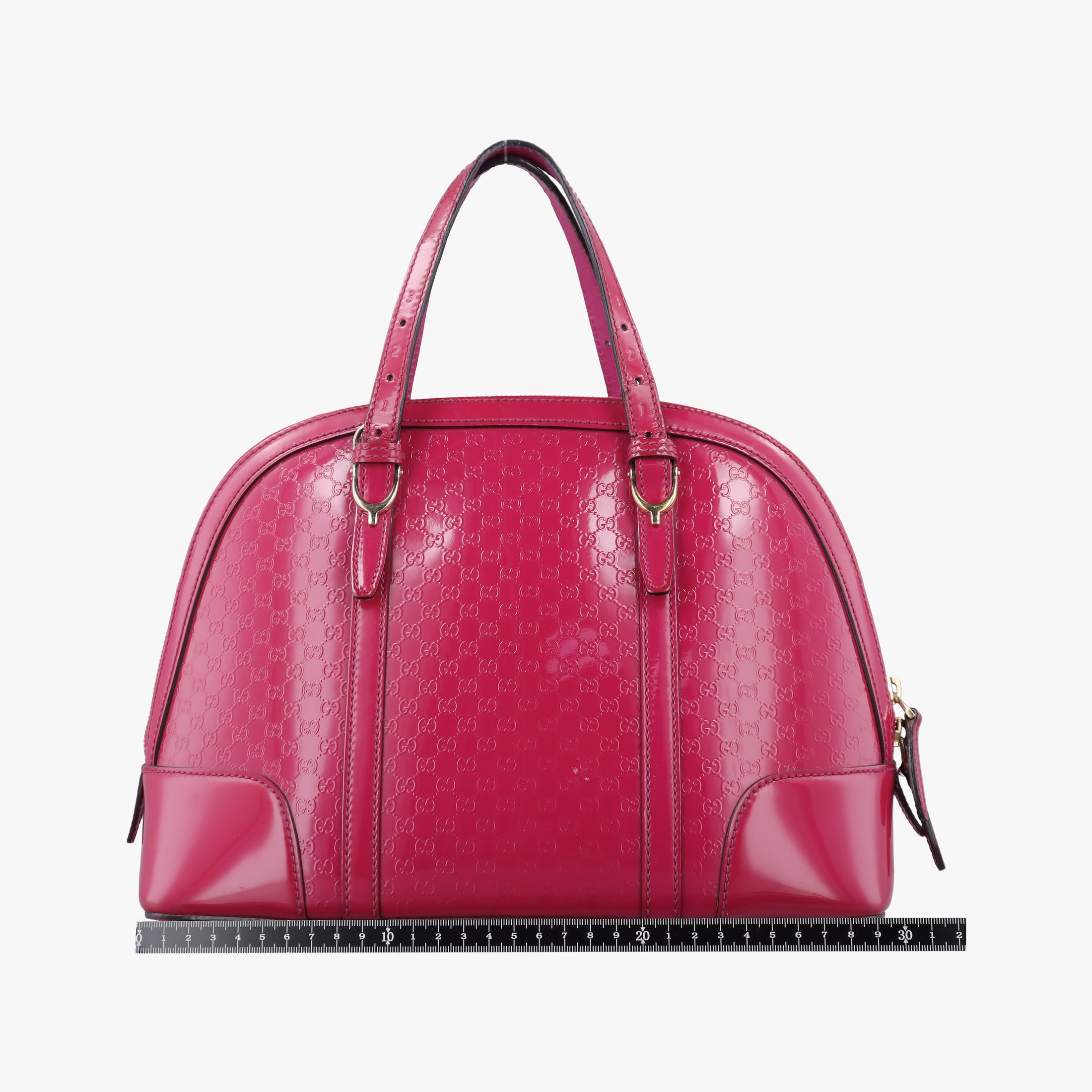 Pre-owned Gucci Microguccissima Rose Patent Leather 309617 shoulderbag | stylenewstar