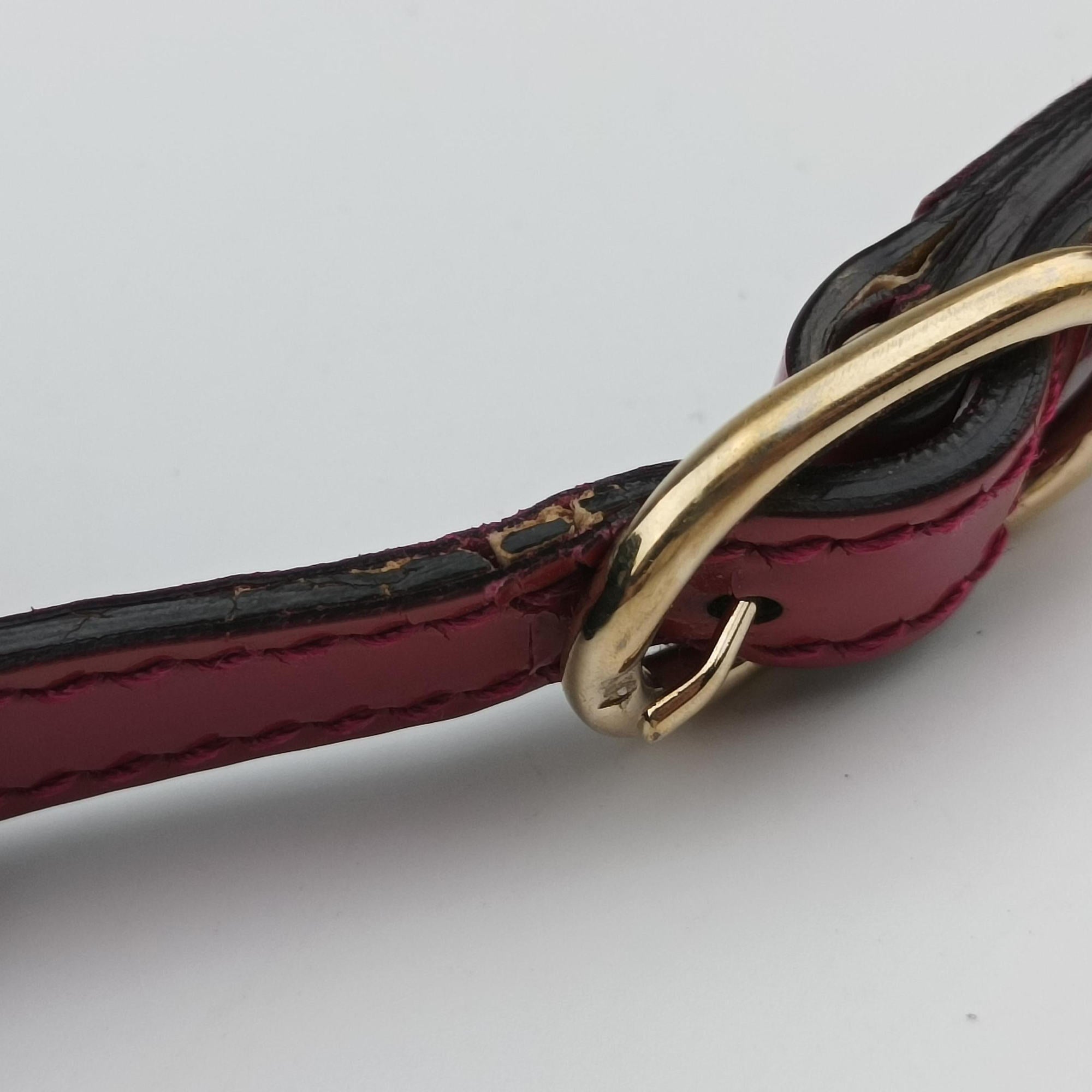 Pre-owned Gucci Microguccissima Rose Patent Leather 309617 shoulderbag | stylenewstar