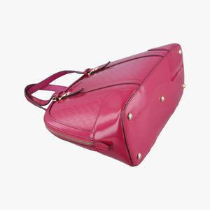 Pre-owned Gucci Microguccissima Rose Patent Leather 309617 shoulderbag | stylenewstar