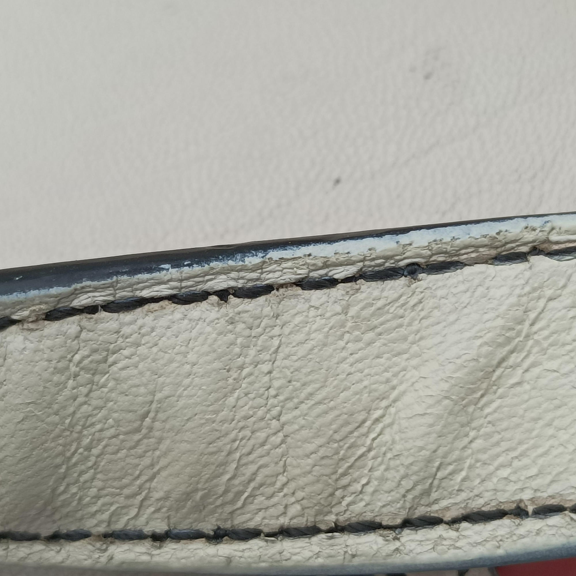 Pre-owned Fendi B Bag Red × White Leather×patent 8BN165 shoulderbag | stylenewstar