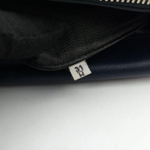 Secondhand Prada business bag briefcase Navy SAFFIANO Leather 2VE363 handbag | stylenewstar