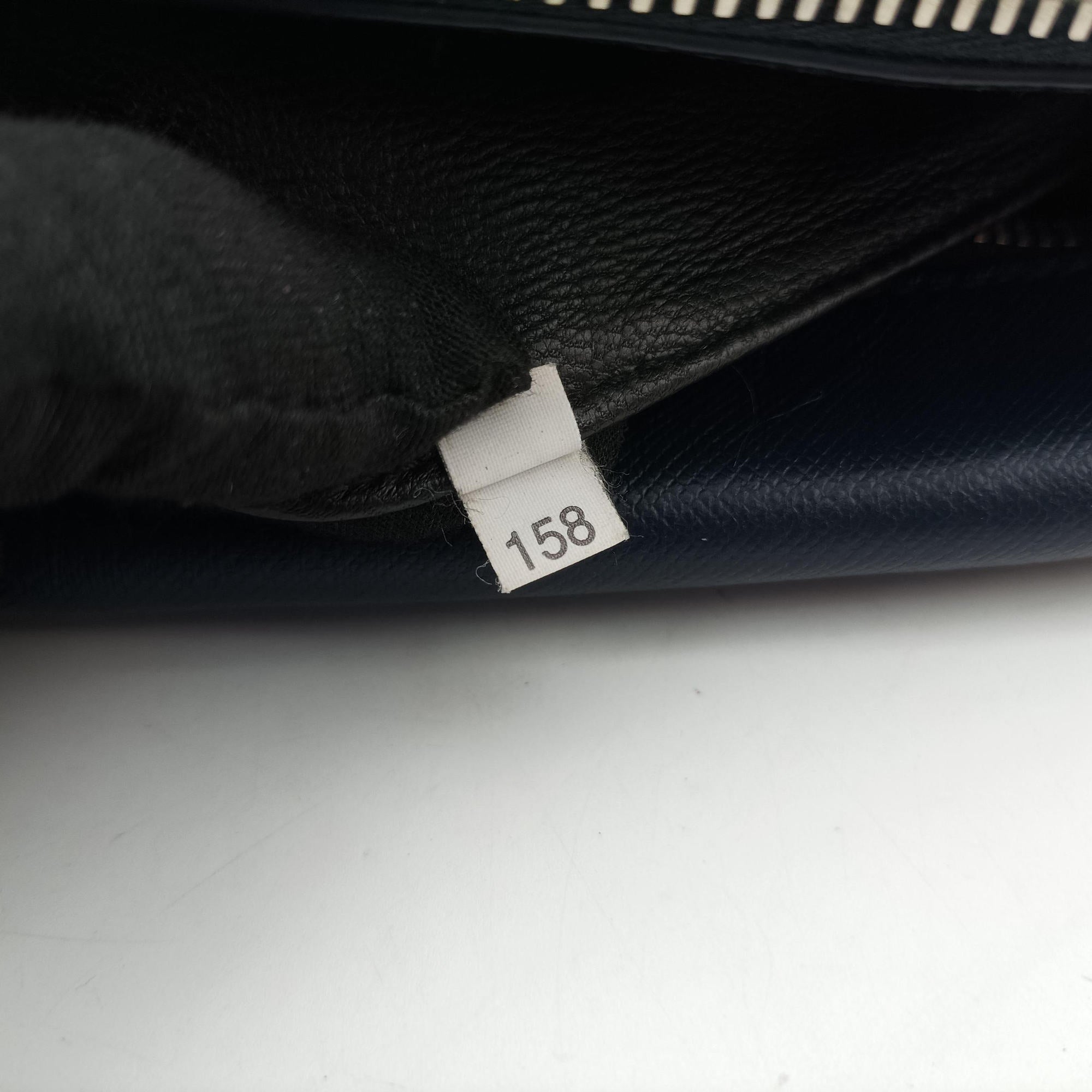 Secondhand Prada business bag briefcase Navy SAFFIANO Leather 2VE363 handbag | stylenewstar
