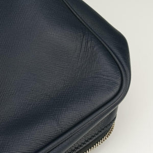 Secondhand Prada business bag briefcase Navy SAFFIANO Leather 2VE363 handbag | stylenewstar