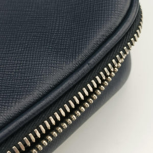 Secondhand Prada business bag briefcase Navy SAFFIANO Leather 2VE363 handbag | stylenewstar