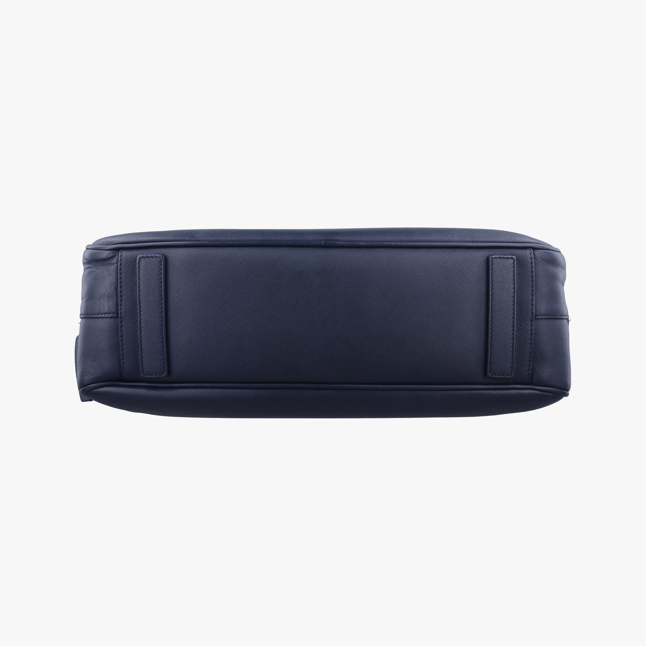 Secondhand Prada business bag briefcase Navy SAFFIANO Leather 2VE363 handbag | stylenewstar
