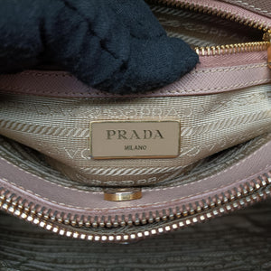 Pre-owned Prada Galleria Pink SAFFIANO Leather BN1786 shoulderbag | stylenewstar