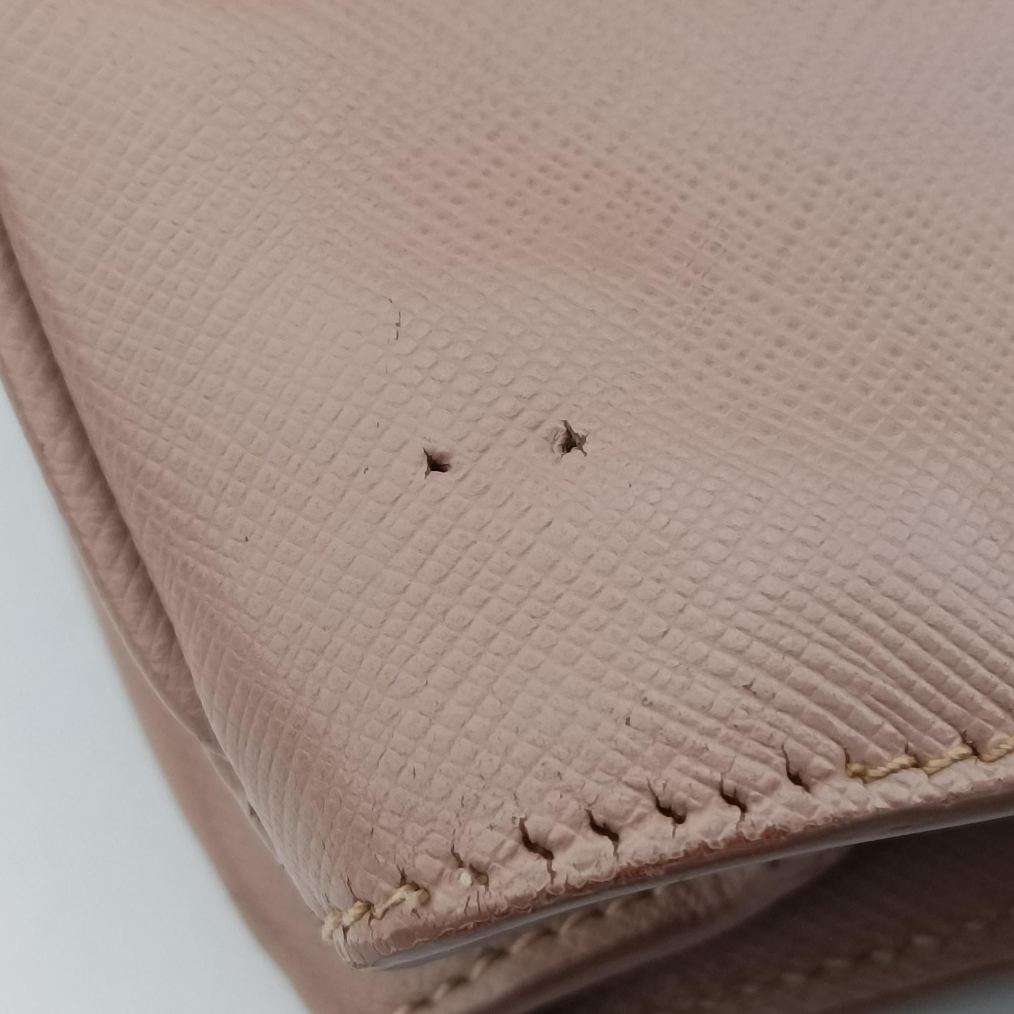 Pre-owned Prada Galleria Pink SAFFIANO Leather BN1786 shoulderbag | stylenewstar