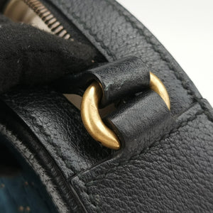 Pre-owned Gucci Ophidia Navy × Black velour×Leather 574978 shoulderbag | stylenewstar