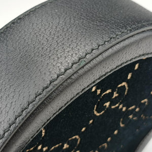 Pre-owned Gucci Ophidia Navy × Black velour×Leather 574978 shoulderbag | stylenewstar