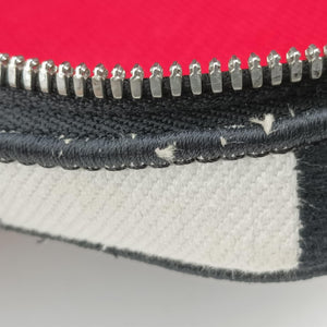 Pre-owned Christian Dior Travel Black × white × red jacquard canvas  shoulderbag | stylenewstar