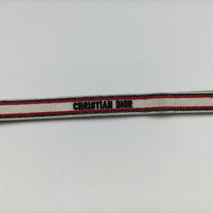 Pre-owned Christian Dior Travel Black × white × red jacquard canvas  shoulderbag | stylenewstar