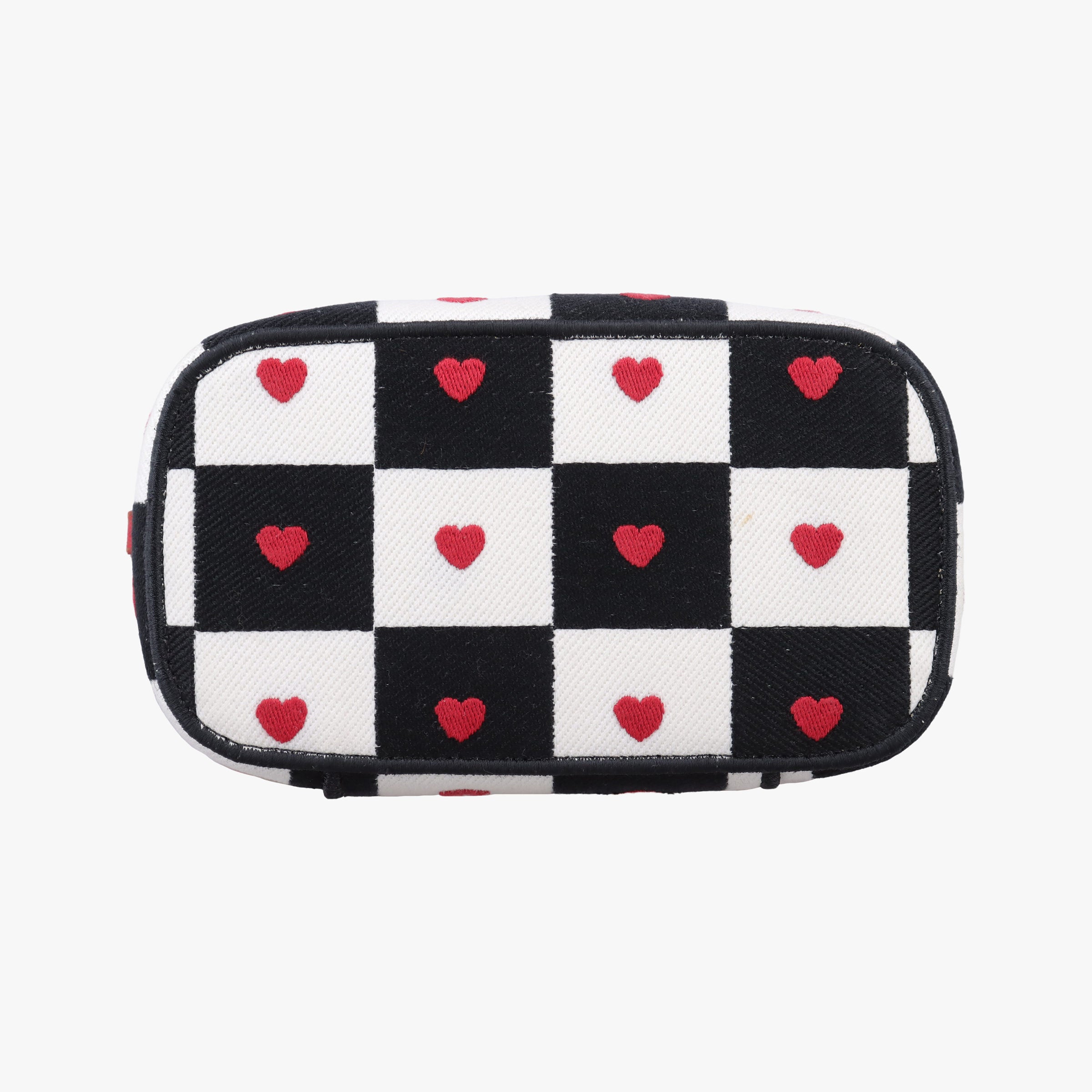 Pre-owned Christian Dior Travel Black × white × red jacquard canvas  shoulderbag | stylenewstar