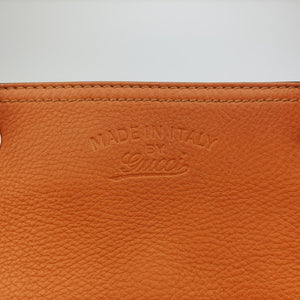 Pre-owned Gucci Bamboo Shopper Orange Leather 323660 shoulderbag | stylenewstar