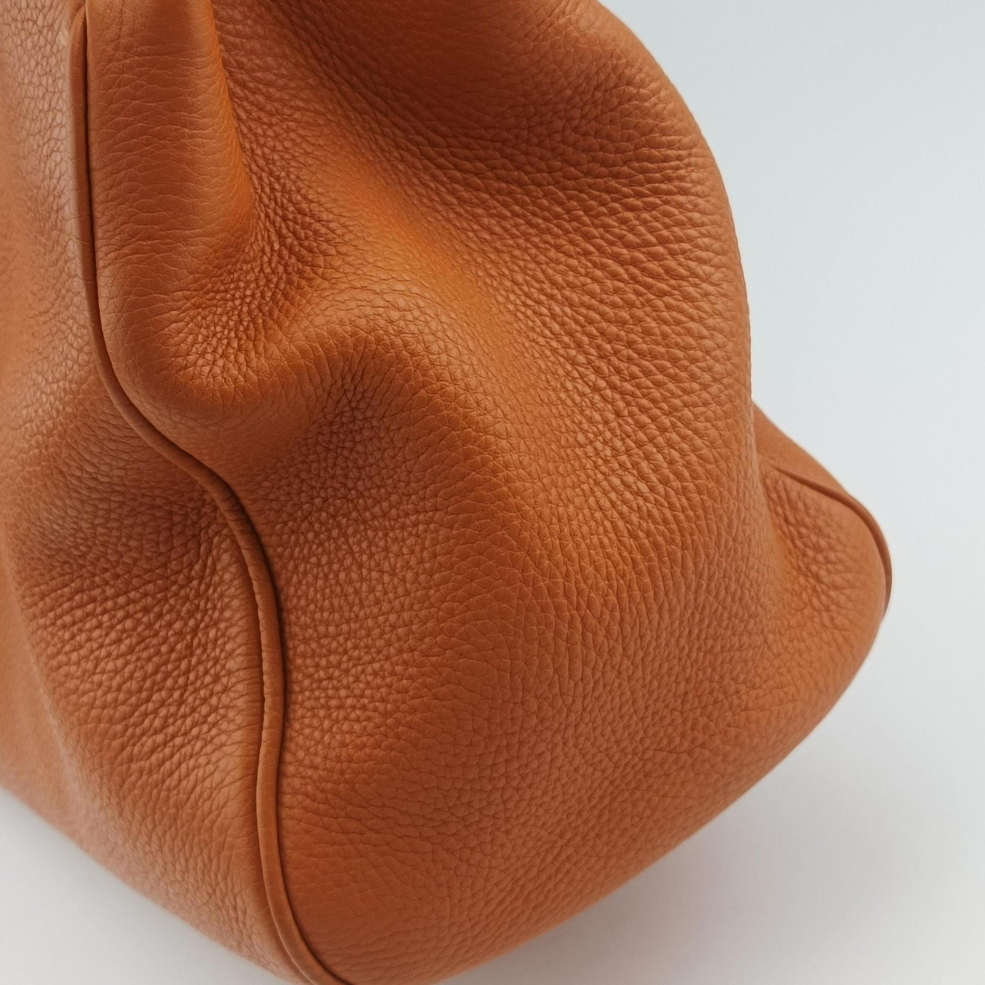 Pre-owned Gucci Bamboo Shopper Orange Leather 323660 shoulderbag | stylenewstar