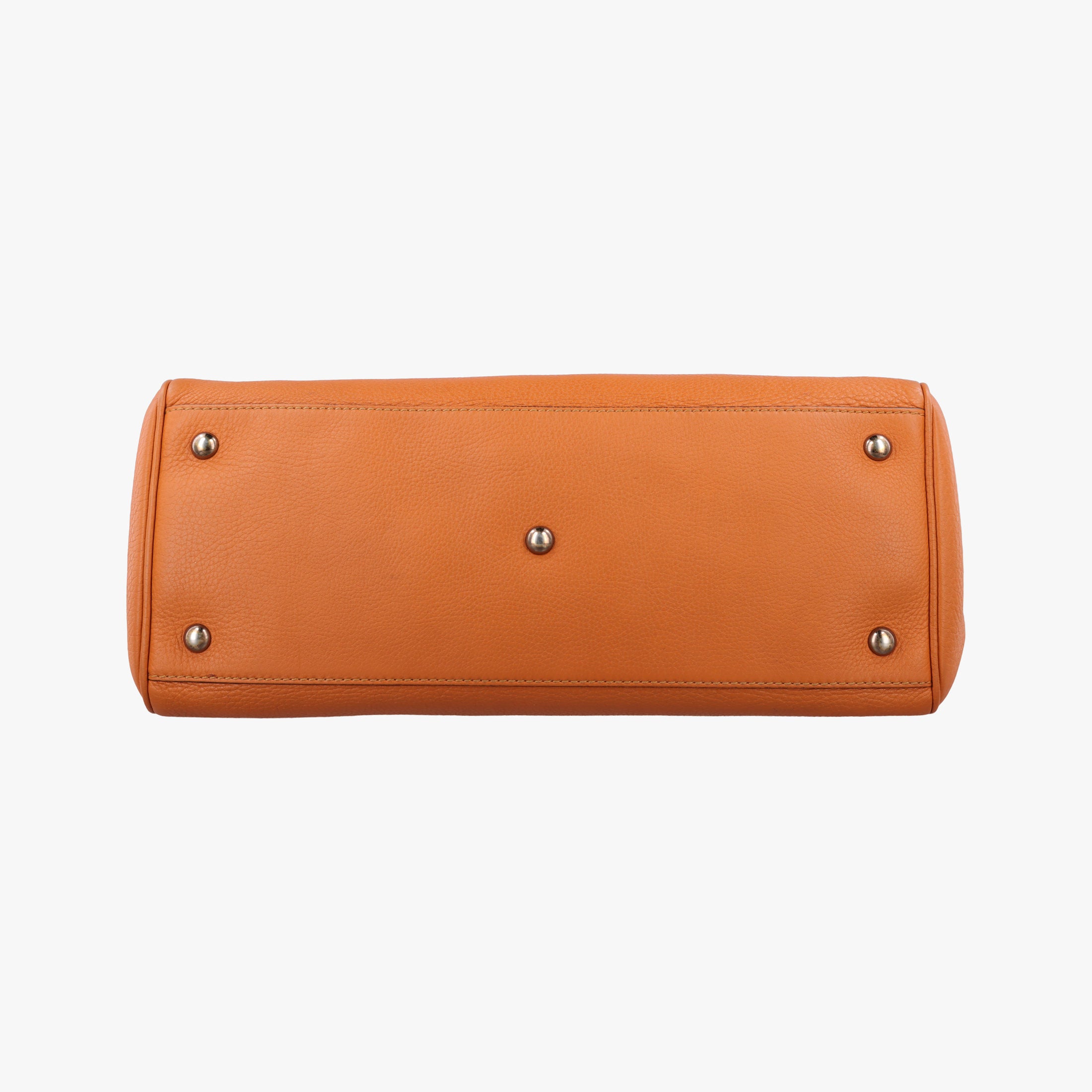 Pre-owned Gucci Bamboo Shopper Orange Leather 323660 shoulderbag | stylenewstar