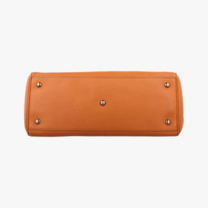 Pre-owned Gucci Bamboo Shopper Orange Leather 323660 shoulderbag | stylenewstar