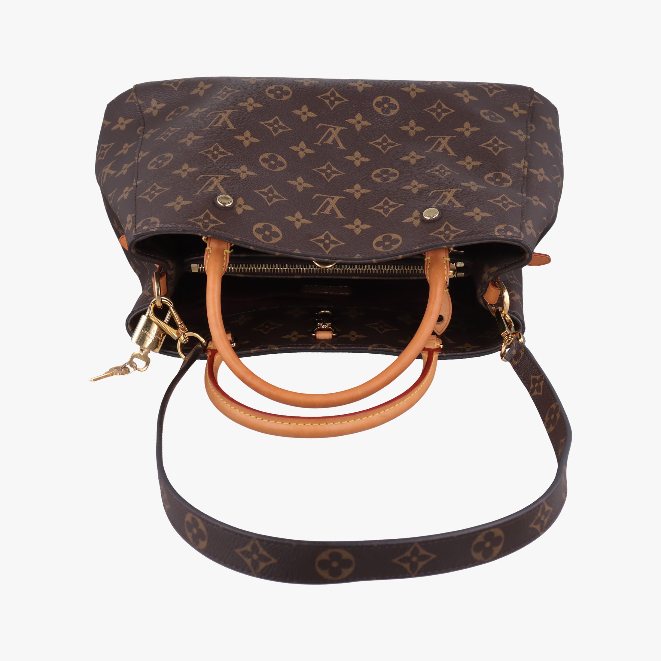 Vintage Louis Vuitton MONTAIGNE MM BROWN Monogram Canvas M41056 shoulderbag | stylenewstar