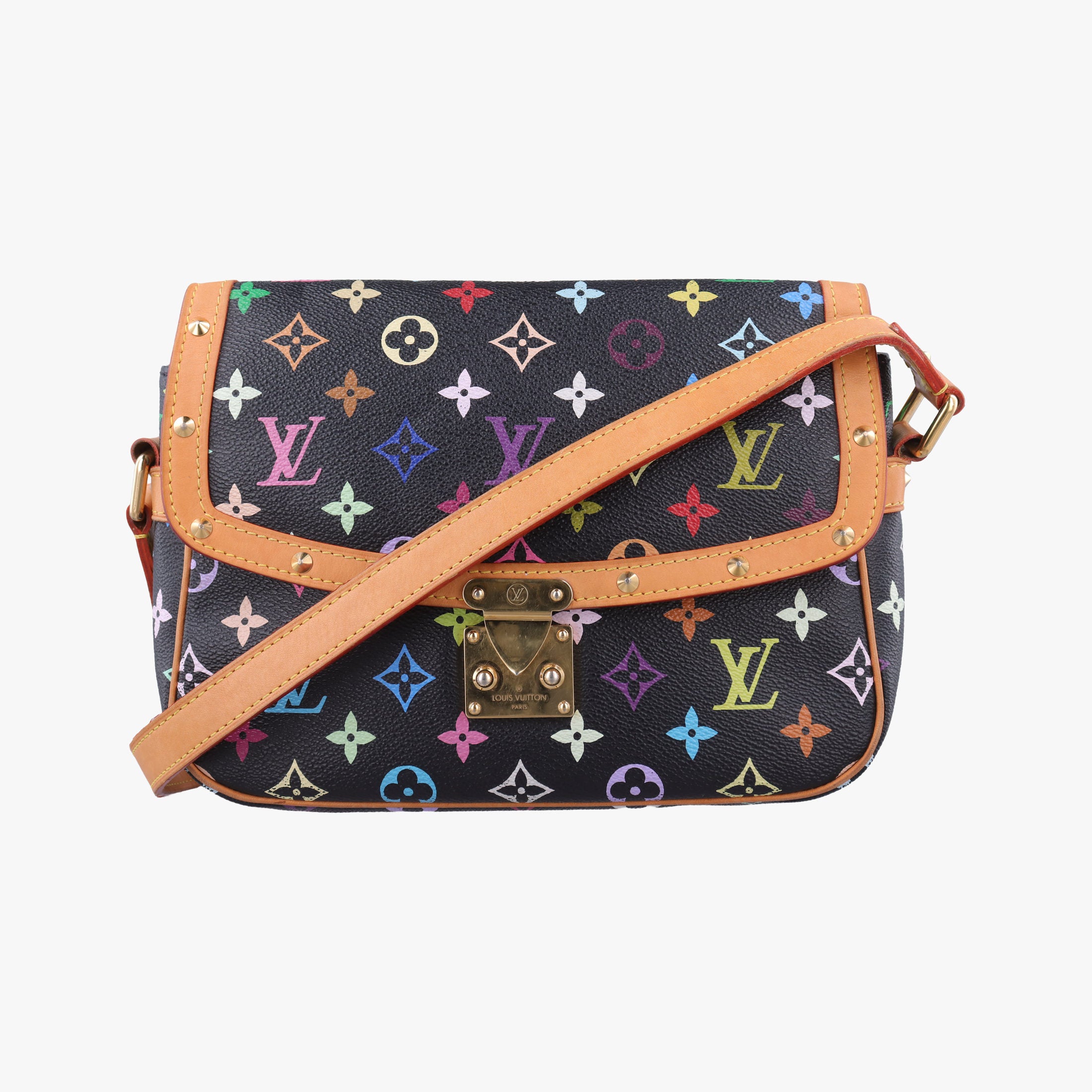 Pre-owned Louis Vuitton Sologne Noir Monogram Multicolor M92639 shoulderbag | stylenewstar