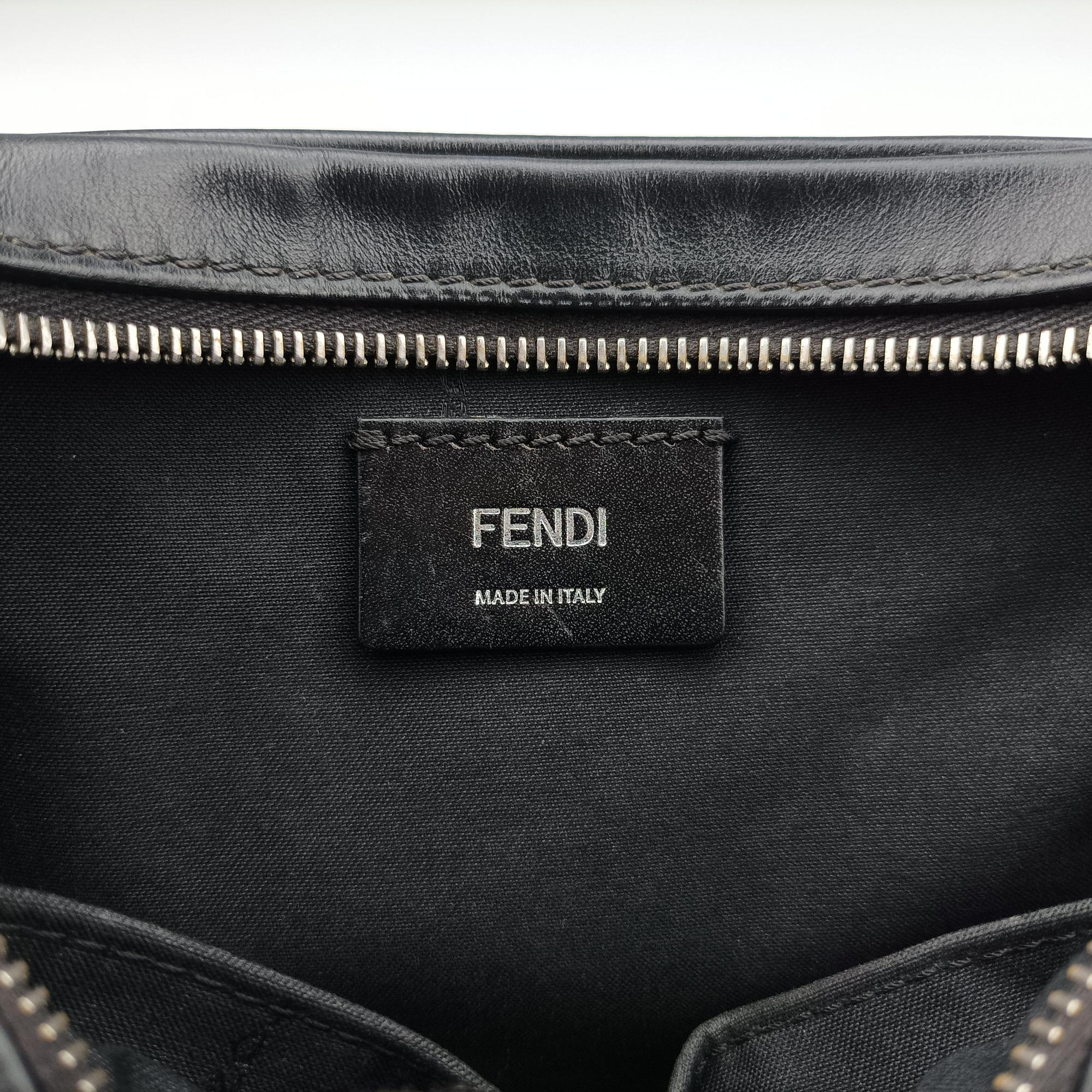 Pre-owned Fendi Camera case Black PVC Coated Canvas 7M0286 shoulderbag | stylenewstar