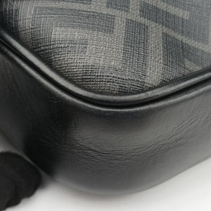 Pre-owned Fendi Camera case Black PVC Coated Canvas 7M0286 shoulderbag | stylenewstar