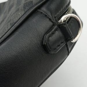 Pre-owned Fendi Camera case Black PVC Coated Canvas 7M0286 shoulderbag | stylenewstar