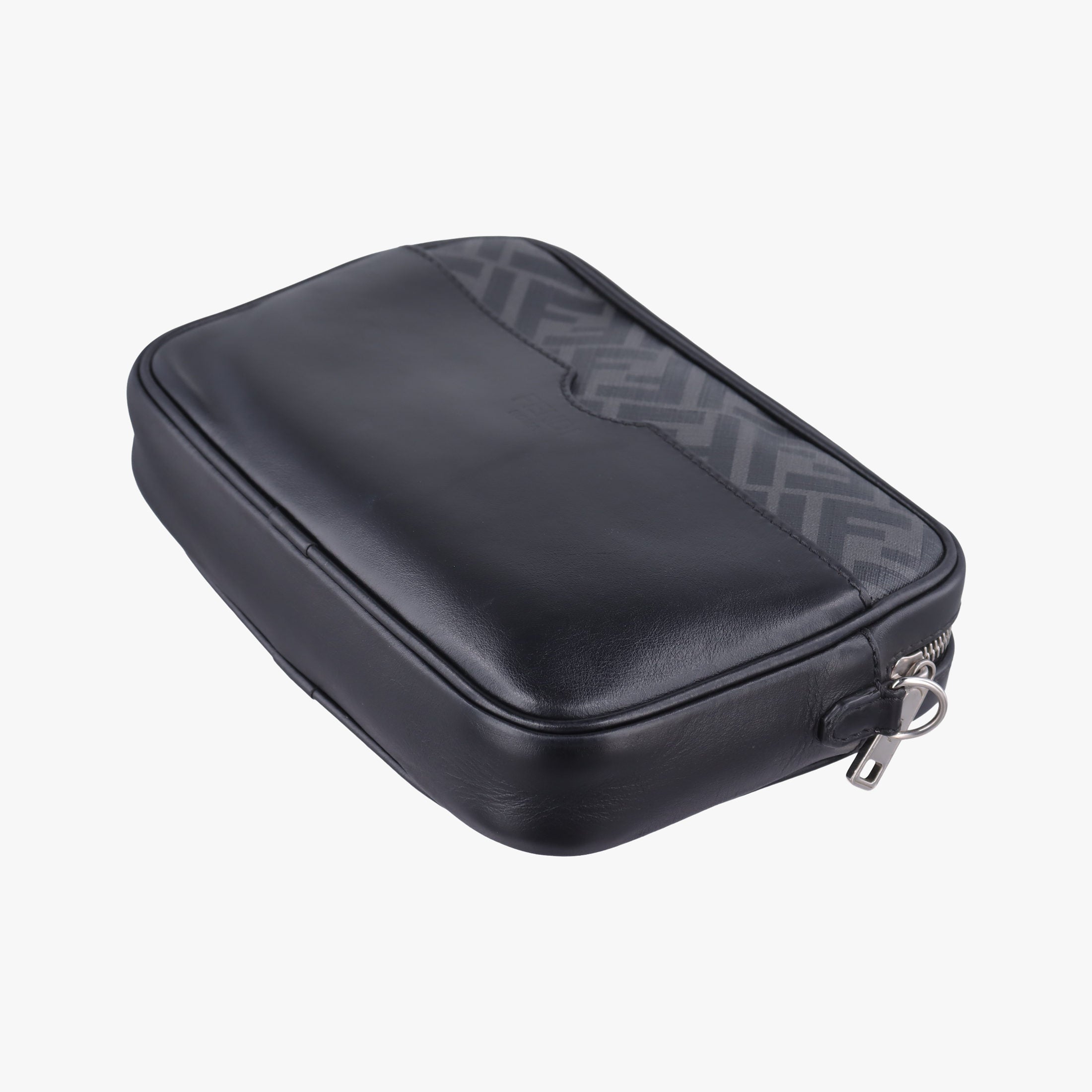 Pre-owned Fendi Camera case Black PVC Coated Canvas 7M0286 shoulderbag | stylenewstar